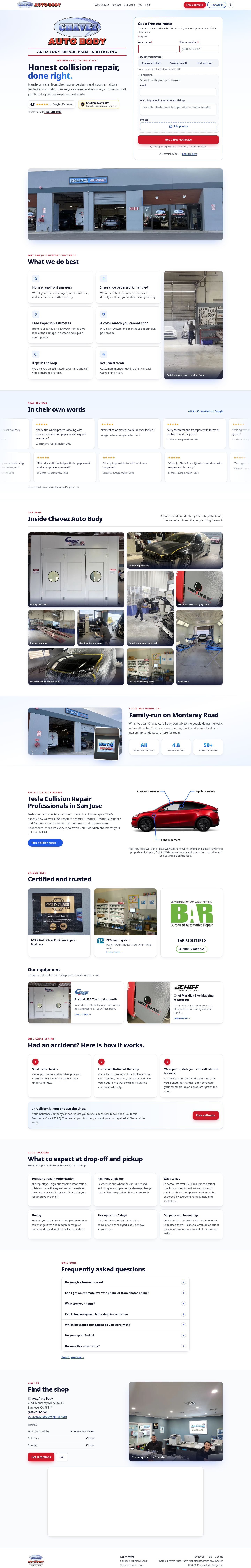 Chavez Auto Body full page